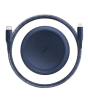 iShopping - Uniq Halo USB-C to Lightning Smart Cable Organiser Blue