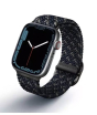 iShopping - Uniq Aspen Edition Braided Strap For Apple Watch Series 1-8 Obsidian Blue