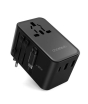 iShopping - Choetech Gan 45W PD Unviersal Travel Adapter Black