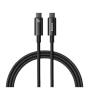 iShopping - Baseus Tungsten Gold 240W Type C To Type C Fast Charging Data Cable 1M Black