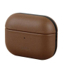 iShopping - Uniq Terra Genuine Leather Snap Case For Airpods Pro Sepia Brown