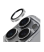iShopping - Uniq Optix Stainless Steel Camera Lens Protector For iPhone 16 Pro and 16 Pro Max Silver