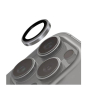 iShopping - Uniq Optix Stainless Steel Camera Lens Protector For iPhone 16 Pro and 16 Pro Max Grey