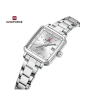 iShopping - Naviforce Square Class Edition Watch For Women Silver (NF-9252l-7)