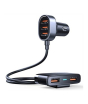 iShopping - Joyroom 5 USB Ports 31W Car Charger Adapter With 5FT Cable Black (JR-CL03)