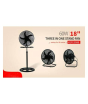 iShopping - Decakila 18" 3in1 Stand Fan Black (KEFC008B)