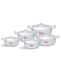 iShopping - Klassic Metal Finish Fish Pots - 10 Pieces