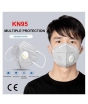 iShopping - Badar Store KN-95 Daily Protective 4 Layers Mask With Filter Grey (10 Pcs)