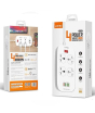 iShopping - Ldnio 3.0A 4 Ports USB Charger With 4 Universal Socket