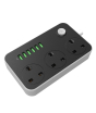 iShopping - LDNIO 6 USB Charging Port 5V 3.4A Grounding Extension Power Socket (SC3604)