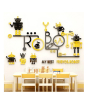 iShopping - LookNBuy My Best Friend Robot Acrylic Wall Art (0034)-Yellow