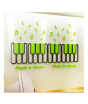 iShopping - LookNBuy Piano With Sound Waves Wall Art (0031)