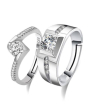 iShopping - Luxurify Copper Cubic Zircon Couple Rings