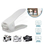 iShopping - Maaz Fashion Adjustable Shoe Organizer White Pack Of 2