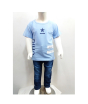iShopping - Madina Fashion T-Shirt With Stretchable Narrow Pants Suit For Boys - Blue