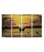 iShopping - Maguari Boat & Butterfly Canvas Small Wall Frame 4 Pcs (0714)