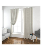 iShopping - Maguari Lining Jacquard Curtains 2 Pcs Off White