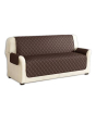 iShopping - Maguari Quilted 5 Seater Sofa Cover Dark Brown