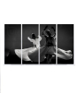 iShopping - Maguari Sufi Canvas Small Wall Frame 4 Pcs Black & White (0710)