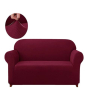 iShopping - Maguari Ultra Stretch Jacquard 5 Seater Sofa Cover Burgundy