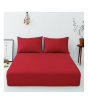 iShopping - Maguari Luxury Cotton Fitted King Bed Sheet With Pillow Cover (0447)
