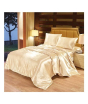 iShopping - Maguari Satin Soft Silk Shine Double Bed Sheet Beige (0312)