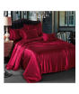iShopping - Maguari Silk Satin Spread King Bed Sheet Maroon