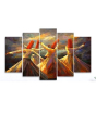 iShopping - Maguari Sufi Turning Canvas Medium Wall Frame 5 Pcs (0685)