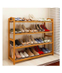 iShopping - Mega Mall 5 Tiers Bamboo Shoes Rack