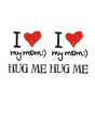iShopping - Ferozi Traders I Love My Mom Design Tattoo Sticker