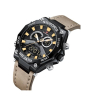 iShopping - Naviforce Dual Time Edition Watch For Men - Brown Titanium (NF-9220-6)