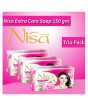 iShopping - Nisa Extra Care Beauty Soap Pink 150gm (Pack of 3)