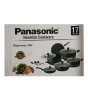 iShopping - Non Stick Cookware Set Black - 17 Pcs (0048)