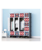 iShopping - Oddity DIY 20 Cubes Storage Cabinet Black/White