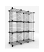 iShopping - Oddity DIY 9 Cubes Shelf Cabinet - Black