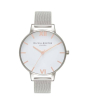 iShopping - Olivia Burton White Dial Women's Watch Silver (OB16BD97)