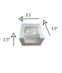 iShopping - Packzypk Single Cupcake Box 6.5x2.5x3 White