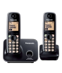 iShopping - Panasonic 2.4GHz Digital Twin Cordless Phone Black (KX-TG3712)