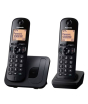 iShopping - Panasonic 2.4GHz Digital Twin Cordless Phone Black (KX-TGB212)
