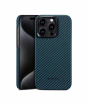 iShopping - Pitaka MagEZ Aramid Fiber Case For iPhone 15 Pro Max Black/Blue Twill (PIT-0007)