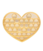 iShopping - Planet X Pop Bubble Fidget Heart Silicone Toy Orange (PX-11085)
