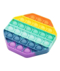iShopping - Planet X Pop Bubble Fidget Hexagonal Rainbow Silicone Toy (PX-11000)