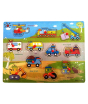 iShopping - Planet X Cute Vehicles Wooden Puzzle (PX-9379)