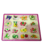 iShopping - Planet X Fruits & Vegetables Learning Wooden Puzzle (PX-10240)