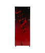 iShopping - PEL Freezer-on-Top Curved Glass Door Refrigerator 14 Cu Ft - Maroon Blaze (PRCGD 21950)
