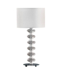 iShopping - Premier Home Bobble White Fabric Shade Table Lamp (2500789)