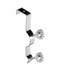 iShopping - Premier Home Over Door Clear Diamantes Double Hook (509688)