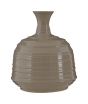 iShopping - Premier Home Taupe Ribbed Ceramic Vase (1411247)