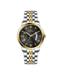 iShopping - Timezone Prisma Spectra Watch For Men Two Tone Gold  (TZ-1332)-Black