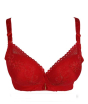 iShopping - Purple Bag Fancy Double Padded Wireless Bra Red (0046)